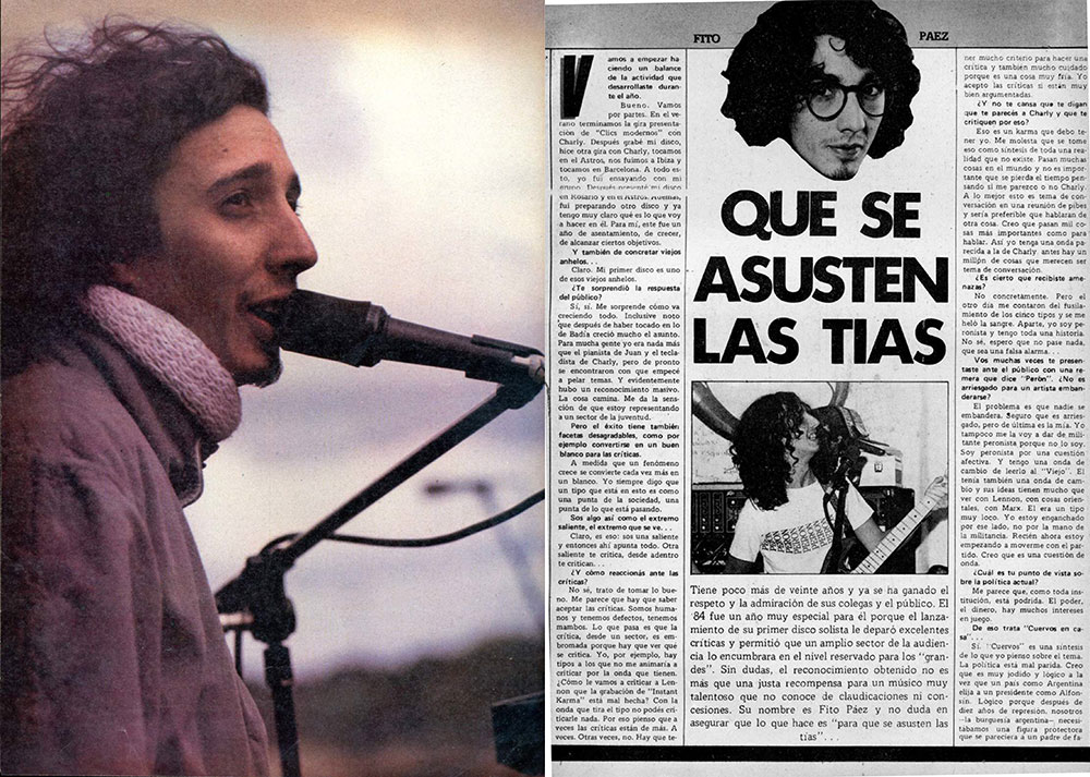 Fito Páez, el artista del año… hace 40 años - Hace cuatro décadas, con su primer disco recién lanzado, Fito Páez era elegido uno de los artistas del año. En ese contexto, reflexionaba sobre el arte, la política y el desafío de ser auténtico en tiempos híbridos. El rescate de una entrevista publicada en la Revista Pelo 229, diciembre de 1984. fito paez