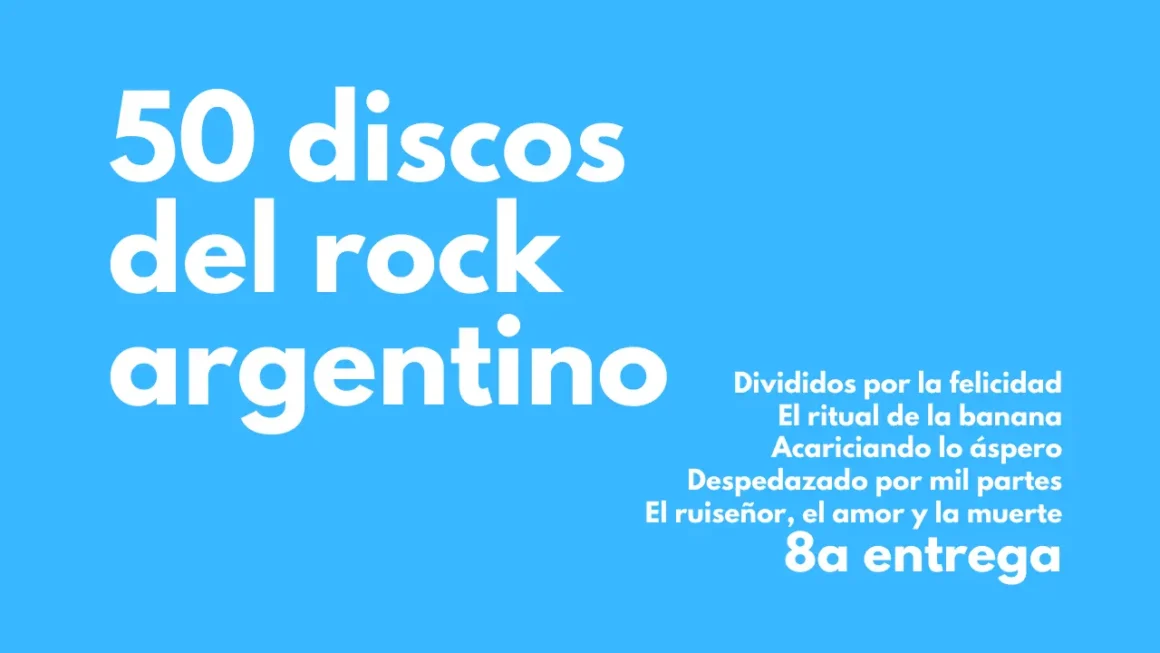 Mis discos en cuarentena, parte 8 - La abstinencia del ritual de empujones, pogo, transpiración, gente a caballito, gaseosa con vino, vallas y una más y no jodemos más me hizo dedicarle el octavo capítulo de "Mis discos nacionales en cuarentena" a grandes trabajos para escuchar en vivo. 50 discos
