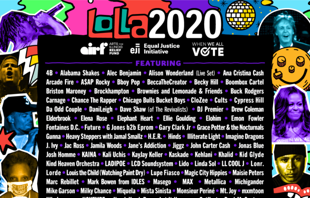 Lollapalooza online y gratuito: 4 días de streaming - El evento tendrá lugar éste fin de semana, entre el jueves 30 y el domingo 2, con más de 150 shows que podrán verse libremente a través de YouTube. El lineup completo. lolla 2020