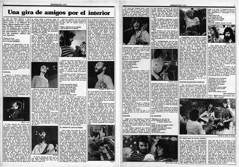 Una gira de amigos por el interior - La gira de Nito Mestre y los Desconocidos de Siempre, León Gieco, Crucis y La Máquina de Hacer Pájaros seguida paso a paso por Mordisco, narrada en un aluvión de imágenes que, encadenadas, van descubriendo la música y las personálidades de algunos de los más populares músicos del rock argentino. gira de amigos