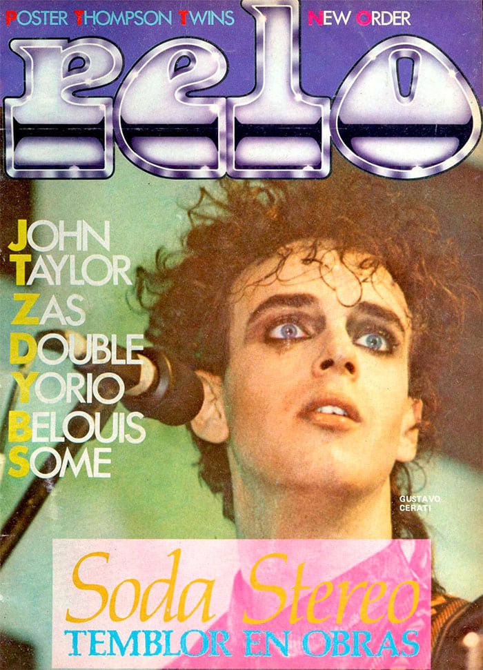 Cuando pasa el temblor - Las veinte mil personas que enmarcaron la presentación de "Nada personal", decretaron algo que va mucho más allá de la consagración de un grupo, hecho que suele suceder algunas veces por año. Que un grupo como Soda Stereo haya alcanzado una aceptación masiva señala que, definitivamente, algo ha cambiado en el rock en la Argentina y que se han abierto puertas para que propuestas estético musicales puedan adquirir cierta trascendencia. soda tapa pelo