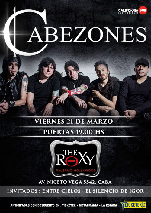 Cabezones en el Roxy: casi una despedida - César Andino anunció que el show de Cabezones de este viernes marcará un parate de la banda, debido a que se someterá a una operación muy importante. "Mi salud ya no puede esperar". 4a5f1ff6 106a 4d16 967a 2ab3649521b9