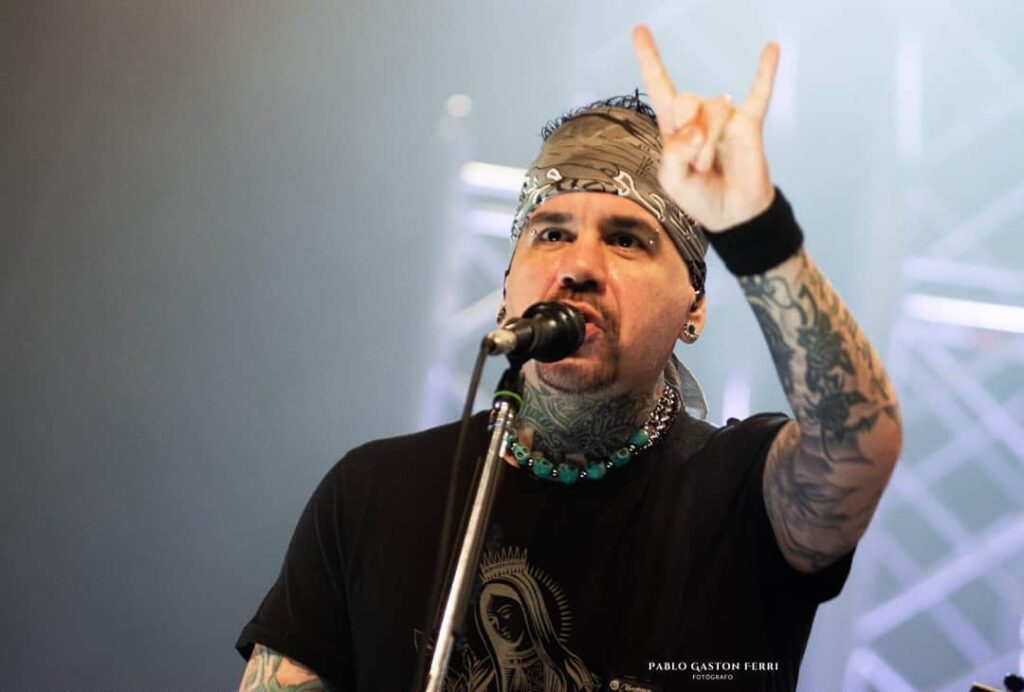 Andrés Giménez - Andrés Giménez integró el power trío A.N.I.M.A.L., formado en 1991 y disuelto en 2006. Luego, formó un nuevo proyecto, D-Mente. Andrés Giménez, de A.N.I.M.A.L., 2020. Foto: Facebook de la banda