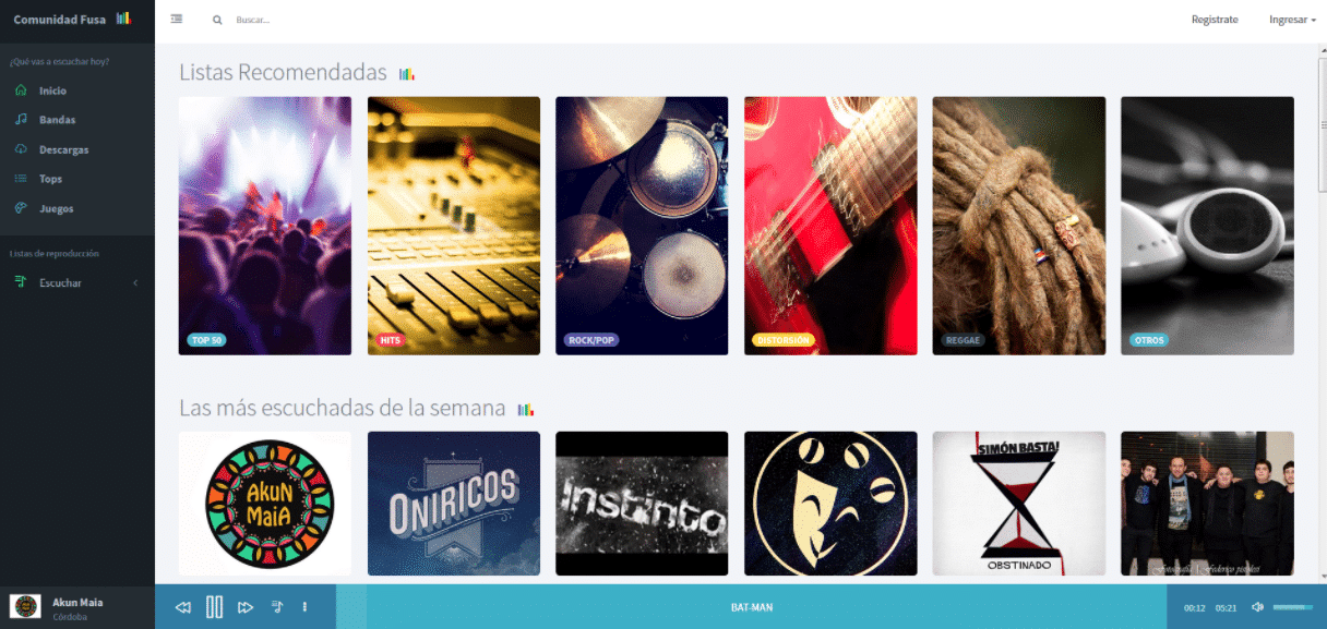 "Nuestro objetivo es conectar a los que crean música con los que la escuchan" - Este año como novedad incorporamos la aplicación para Android y estamos laburando fuerte en eso. Ya está disponible en Play Store y te permite escuchar los materiales a través del celular de manera offline cuando estás en la calle. A la fecha la instalaron más de 1200 personas y la tendencia indica que es el canal que se viene. eeae2896 ab06 41ee 86ff f52ba056ab1f