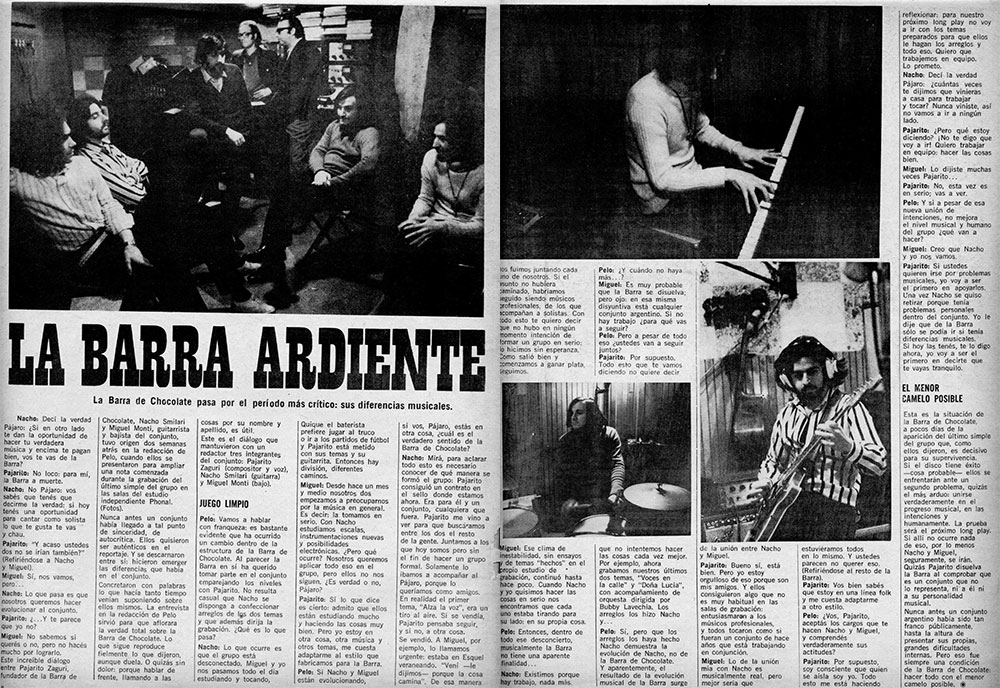 La barra ardiente - La Barra de Chocolate pasa por el momento más crítico: sus diferencias musicales. 17745e51 d2c5 47fe aa10 80dc543963e1
