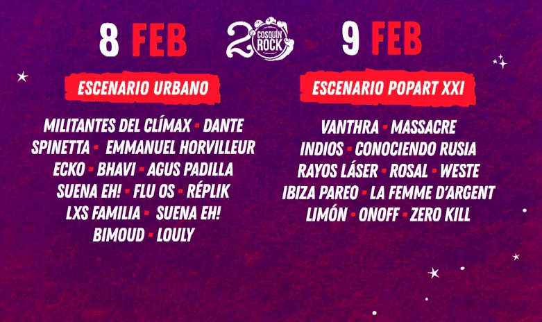 Charly, Divididos y los clásicos de siempre, en Cosquín Rock 20 - La edición 20 del festival más federal de la Argentina ya tiene motivos para ser más que especial con una grilla bien variada en estilos. 1f4f802a fda3 4698 9044 66180d4390eb