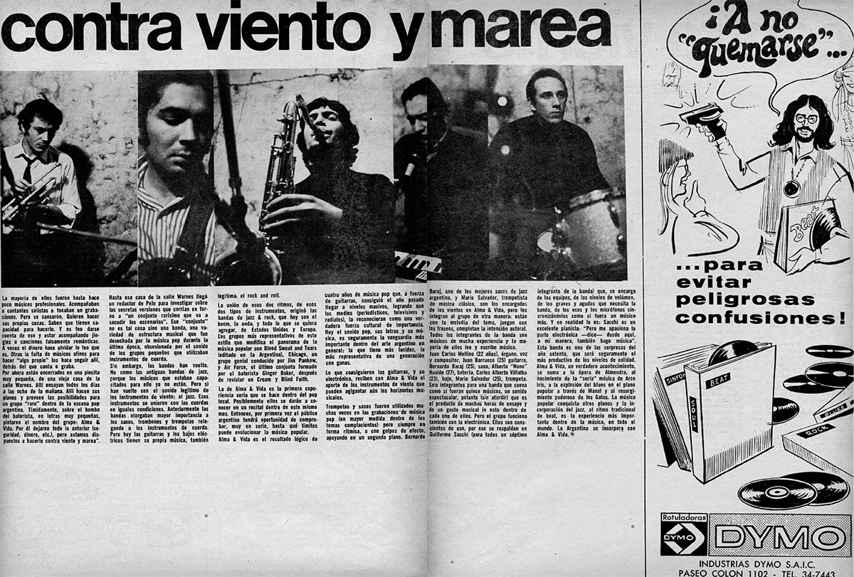 Contra viento y marea - La mayoría de ellos fueron hasta hace poco músicos profesionales. Acompañaban a cantantes solistas o tocaban en grabaciones. Pero se cansaron. Quieren hacer sus propias cosas. Saben que tienen capacidad para hacerlo. Y es feo darse cuenta de eso y estar acompañando jingles o canciones falsamente románticas. A veces el dinero hace olvidar lo feo que es. Otras la falta de músicos afines para hacer "algo propio" los hace seguir allí, detrás del que canta o graba. 40517f5a a59c 4c00 b110 3821ab5357cf