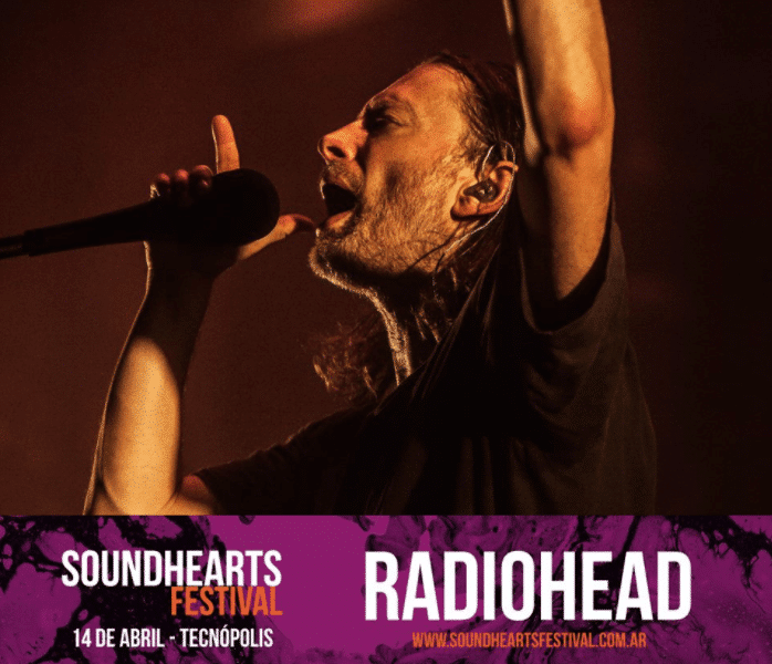 El Soundhearts trae a Radiohead - Radiohead es uno de los grupos musicales más populares y célebres de las últimas dos décadas, tanto para los críticos como para sus seguidores y fans. El primer álbum de Radiohead, Pablo Honey (1993) mostró una banda nueva y fresca con un sonido característico, suave y luego ruidoso, que aprendieron de influencias como Pixies y Sonic Youth, coronado por el exitoso sencillo "Creep". En 2017, Radiohead realizó una re-edición de OK Computer por el vigésimo aniversario. OKNOTOK no solo fue un remasterizado de las cintas analógicas originales, sino que también fue la primera vez que abrieron las bóvedas para sus fans al lanzar finalmente "I Promise", "Man of War" y "Lift", con tomas nunca antes escuchadas de las sesiones de OK Computer. Radiohead está listo para embarcarse en el tramo final de su gira mundial A Moon Shaped Pool en Sudamérica en 2018, visitando Chile, Argentina, Perú, Brasil y Colombia. 814ec6fc 18df 4ef4 a1c3 d9bdca6d571c