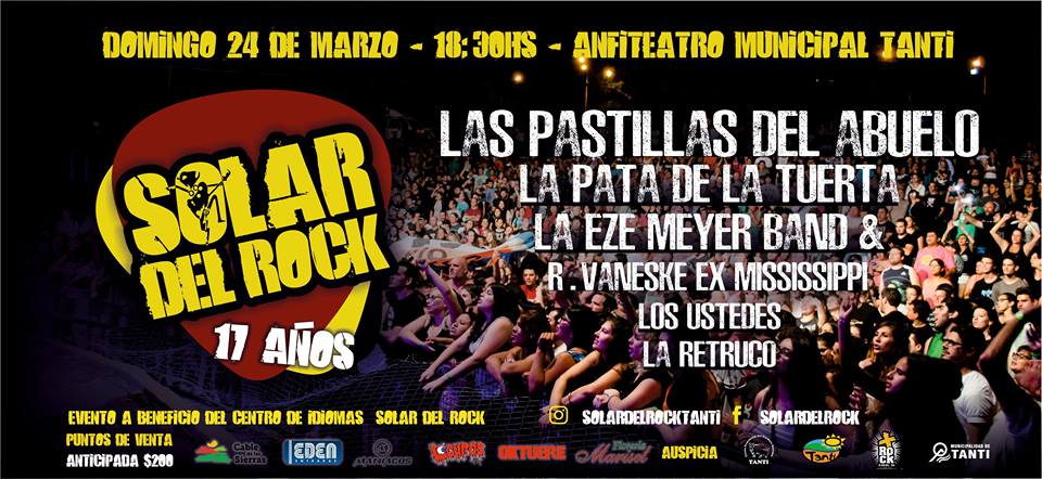 Llega el Tanti Solar del Rock 2019 - Este fin de semana se realizará una nueva edición del festival que se realiza ya hace 17 años en el tranquilo pueblo cordobés. e16fc886 cfac 401b 9479 a5bafc15e441