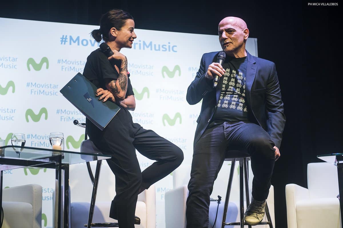 Presentación del Movistar FRI Music - Rock.com.ar estuvo presente en la conferencia de prensa del Movistar FRI Music que se llevará a cabo este sábado 12 de noviembre, donde habrán más de 30 bandas rindiendo homenaje a Soda Stereo. mfm03 micavillalobos