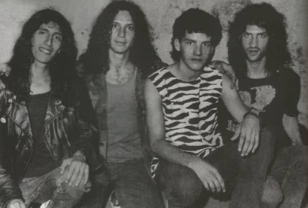V8, en 1986: Miguel Roldán, Ricardo Iorio, Adrián Cenci y Alberto Zamarbide.
