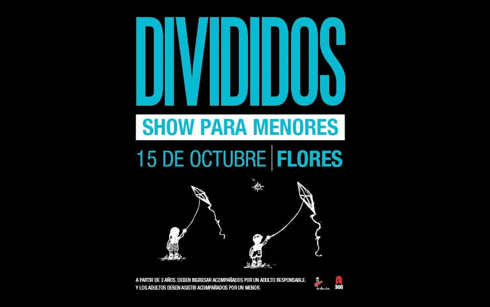 El show para menores de Divididos - Cerca de cumplir sus 30 años de trayectoria Divididos sorprende con un este nuevo concierto. El domingo 15 de octubre, a la tarde, el tradicional show de La Aplanadora tendrá una función especial para menores de edad. Una nueva experiencia para disfrutar la música en vivo en familia. 494ff4dc 08f4 4d8a 94c2 ee6976681536