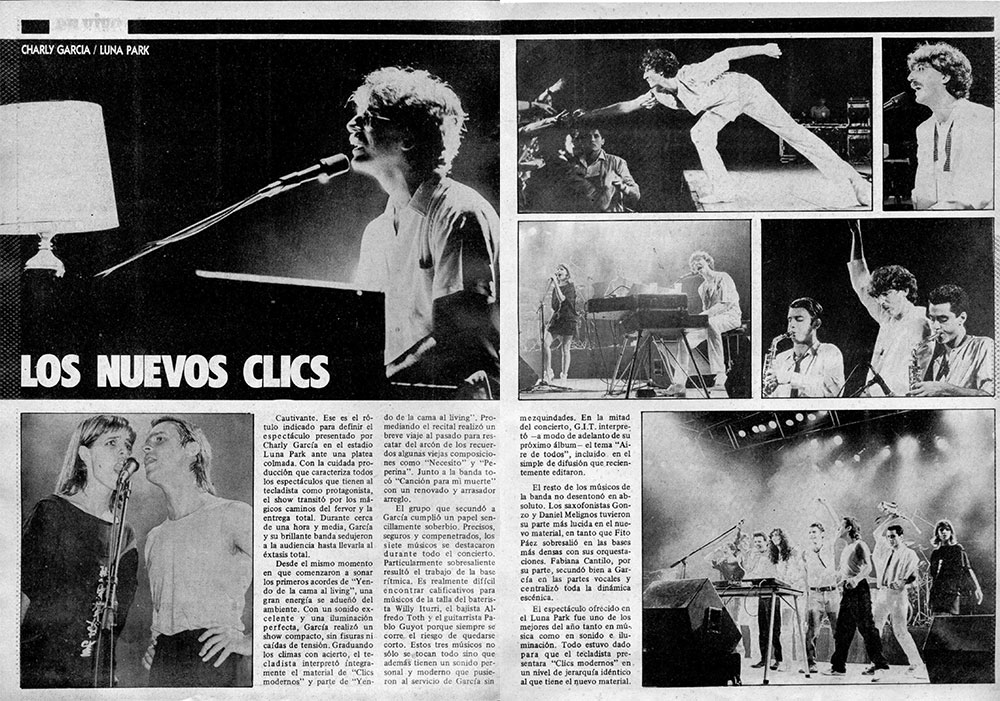 Los nuevos clics: Charly en el Luna Park - Cautivante. Ese es el rótulo indicado para definir el espectáculo presentado por Charly García en el estadio Luna Park ante una platea colmada. 6435ff82 a8c7 4cd8 8490 70e087a0a997