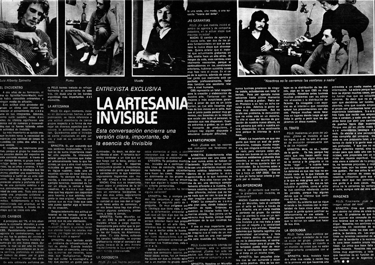 Rescate: entrevista a Invisible antes de presentar "Durazno sangrando" - Esta conversación encierra una versión clara, importante, de la esencia de Invisible. Invisible