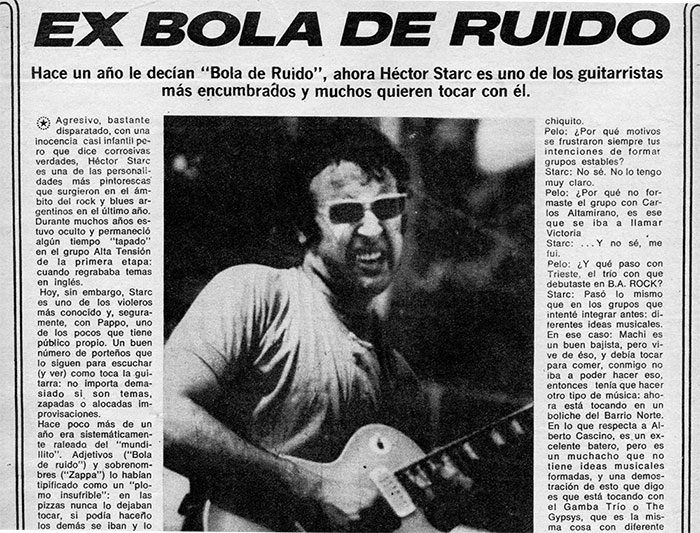 Ex bola de ruido - Hace un año le decían "Bola de Ruido", ahora Héctor Starc es uno de los guitarristas más encumbrados y muchos quieren tocar con él. 6c2f4fcc 1f7e 4997 8cc6 5f2273d0231a