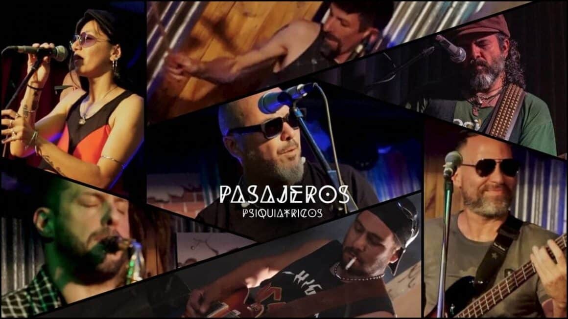 Pasajeros Psiquiátricos: “Nunca nos pasó de querer ser, o jugar a ser profesionales a la hora de grabar” - Pasajeros Psiquiátricos es una banda de zona sur que, de tanto juntarse entre amigos, vio la luz como grupo fogueándose en shows por distintos reductos de la zona. Avanzando un paso más, durante el 2024 edita su primer EP homónimo. El mismo se desglosó single a single, siendo un total de seis canciones las que lo componen. Pasajeros Psiquiátricos. Foto de prensa